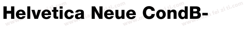 Helvetica Neue CondB字体转换